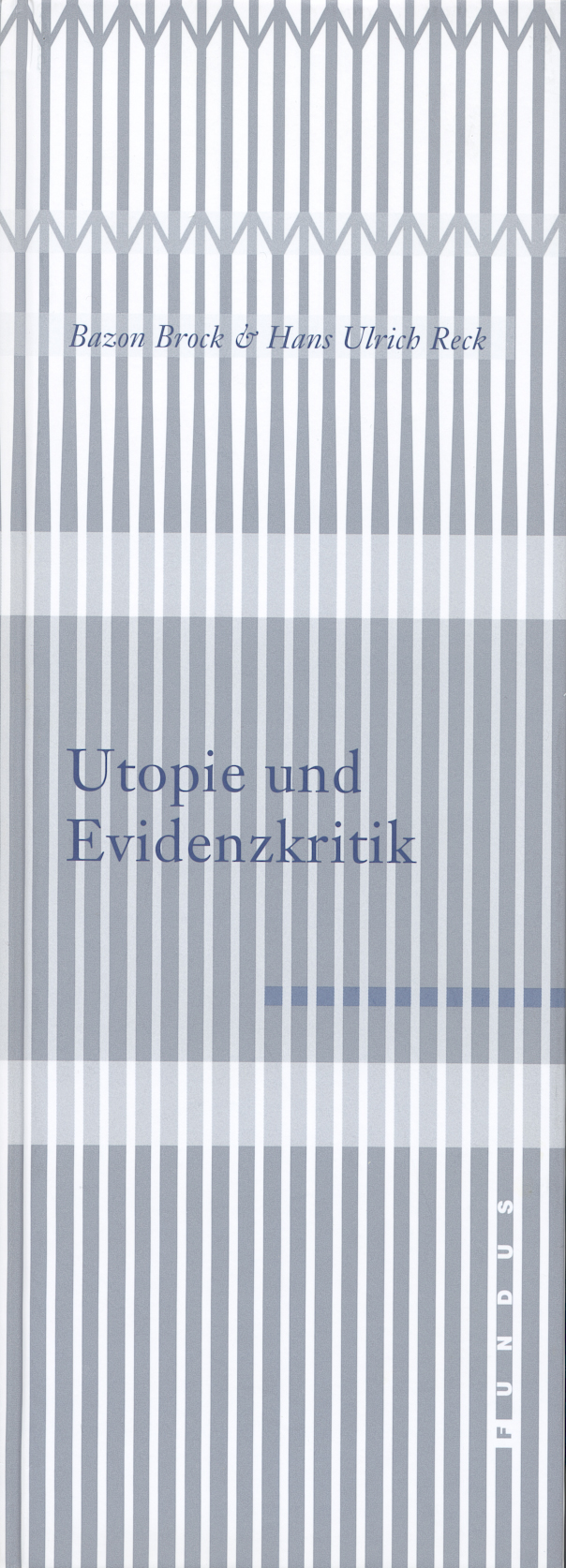 Umschlag: Utopie und Evidenzkritik